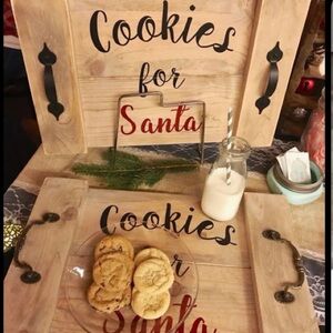 Wooden Cookie Tray with Handles